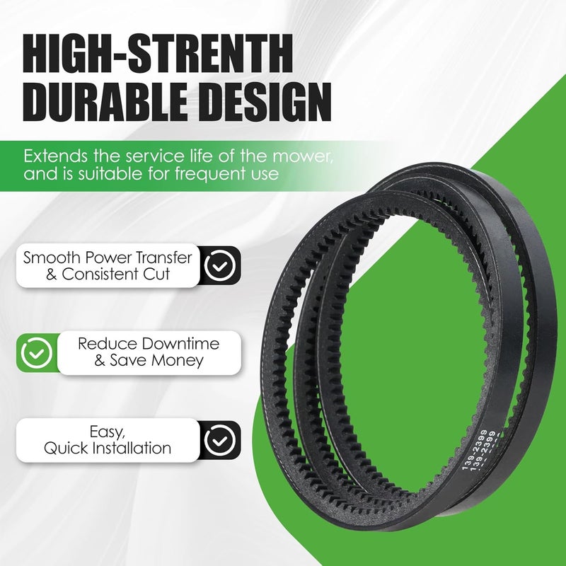 GEATaaT 139-2399 Traction Drive Cogged Belt Fit for Toro TimeCutter & Exmark Quest 74683 74685 74687 74690 74691QZE725GKC42200 QZE725GKC50200 Lawn Mowers - Image 4